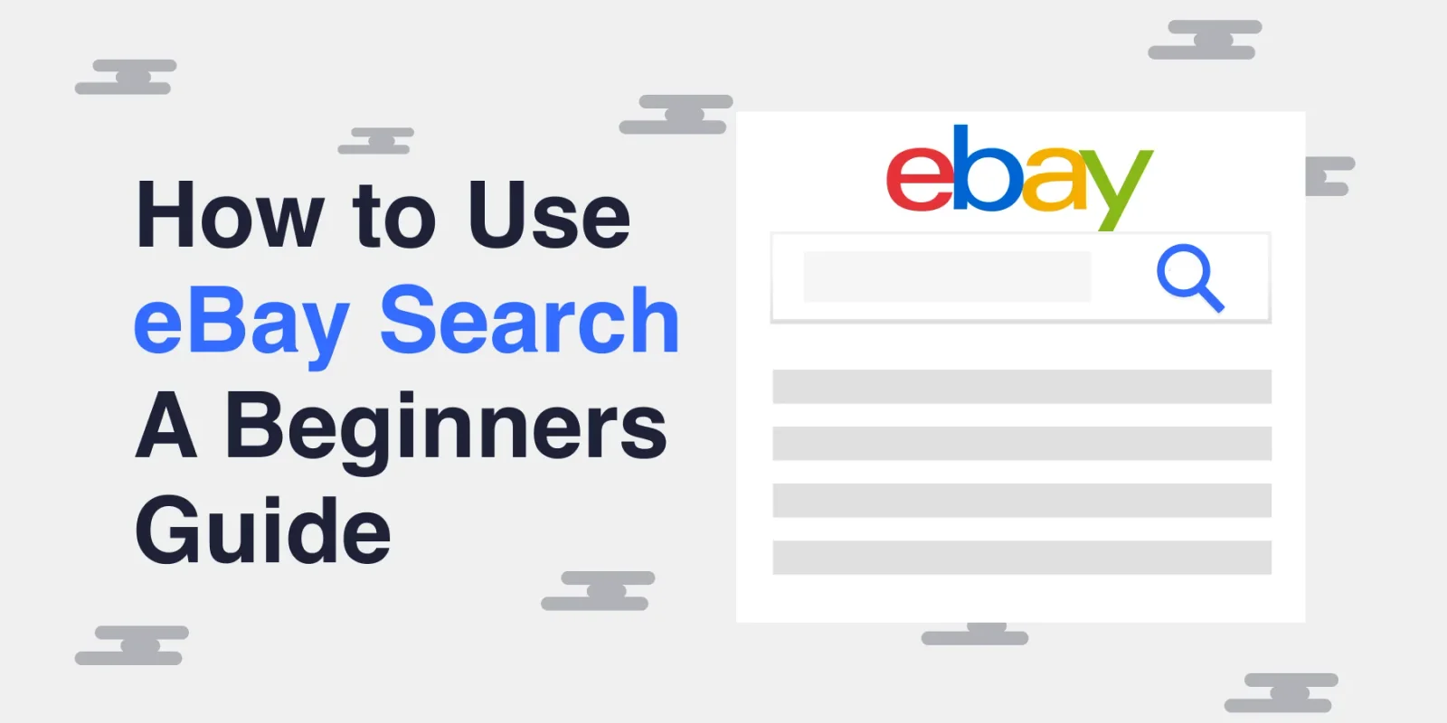 How to Use eBay Search - A Beginners Guide