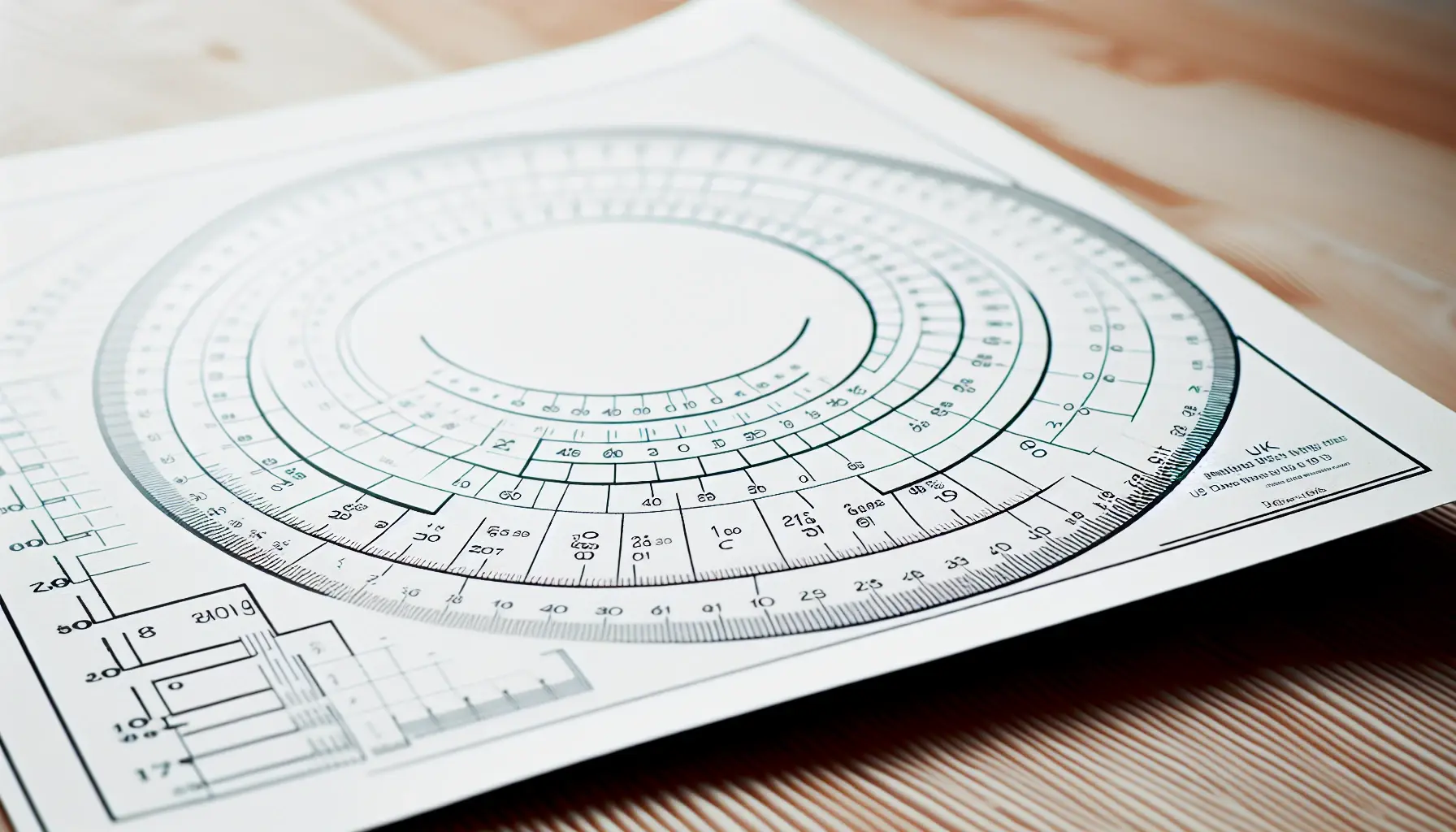 A close up of a paper with a ruler on it